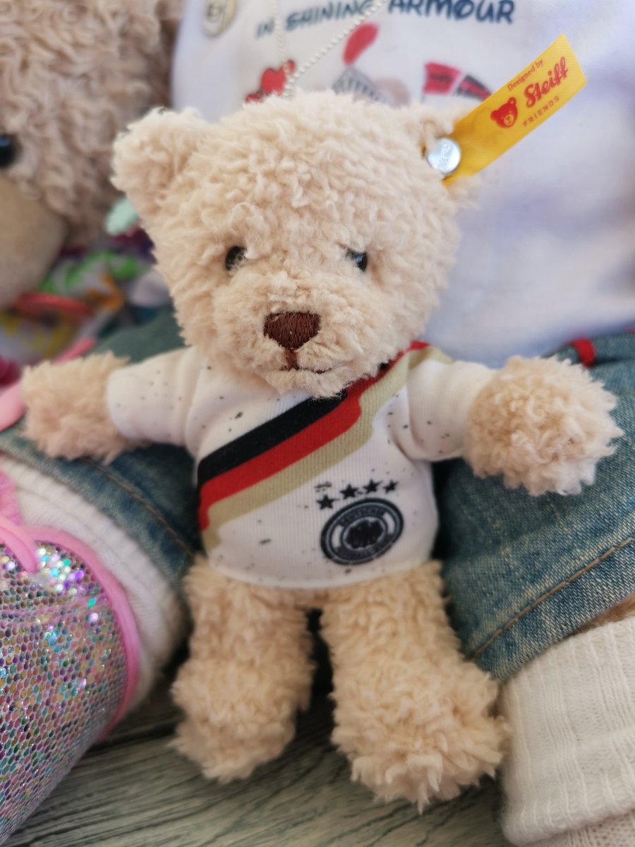 I have a Steiff Bear. I am going to call him Nine. The number my Daddy played in Football