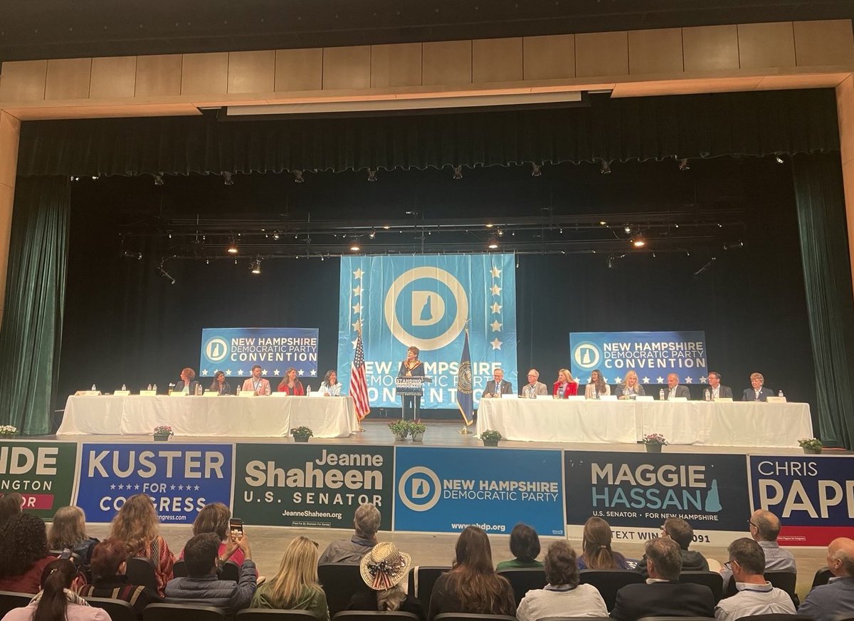 Great to see so many fired up Granite Staters at @NHDems 2024 convention this morning! The stakes couldn’t be higher. Let’s elect Democrats up and down the ballot in November!