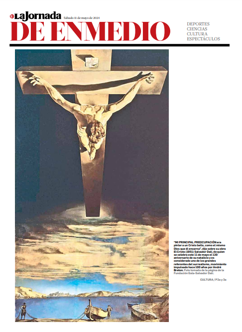 Hoy en #LaJornadaDeEnmedio:

“Mi principal preocupación era pintar a un Cristo bello, como el mismo Dios que él encarna”, dijo sobre su obra 'El Cristo' (1951) #SalvadorDalí, de quien se celebra este 11 de mayo el 120 aniversario de su natalicio.
bit.ly/3WI0wqB