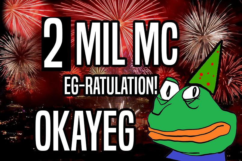 OKAYEG_VIP's tweet photo. gud day to be an eg holder 🥚

5 Million next 🫡 

#Okayeg #Twitch #Basememecoin https://t.co/6YLQnN6l1a