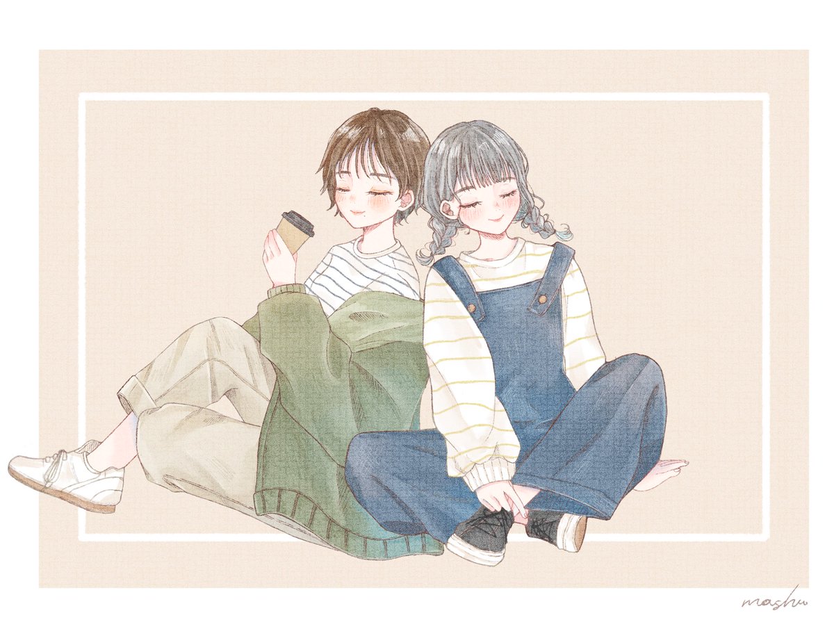 「casual」|ぬく森 ましゅ.𖤣𖥧︎︎のイラスト