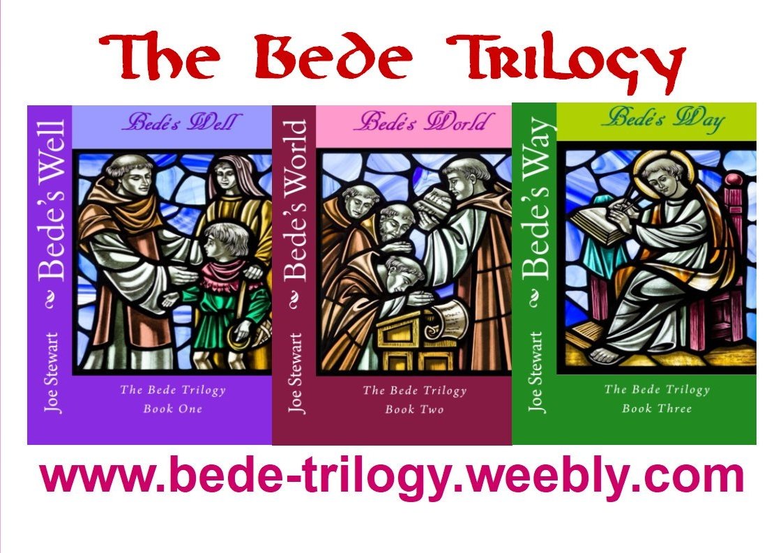 @durhamcathedral The Bede Trilogy is a series of Anglo Saxon adventure novels melding history and fiction. Bede's Well-the boy Bede, Bede's World-Bede's adolescence, Bede's Way-a story of treachery and drama involving the Codex Amiatinus.