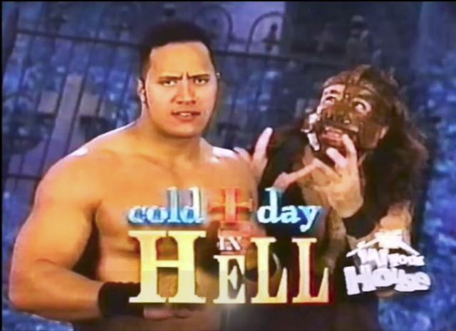 5/11/1997

Mankind defeated Rocky Maivia by technical submission at A Cold Day in Hell from the Richmond Coliseum in Richmond, Virginia.

#WWF #WWE #AColdDayInHell #Mankind #MickFoley #HaveANiceDay #RockyMaivia #TheRock #ThePeoplesChampion #TheBramaBull #TheGreatOne #TheFinalBoss