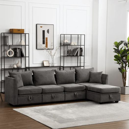 🛋️ This Five (5) Seat Modern Style Sectional Sofa from Bosmiller is only $699.99 + Use Code SU2024 For $15 OFF all Bosmiller Products! #affiliate #sofa #livingroom #ModernStyle #bosmiller👉🏽 bosmiller.shop/products/secti…