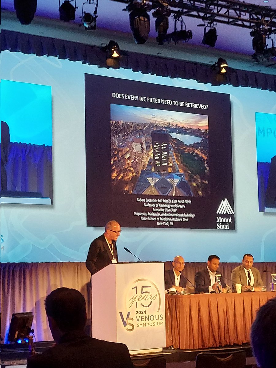 'Does every IVC filter need to be retrieved?' Asks Robert Lookstein during the final day of the #VenousSymposium2024