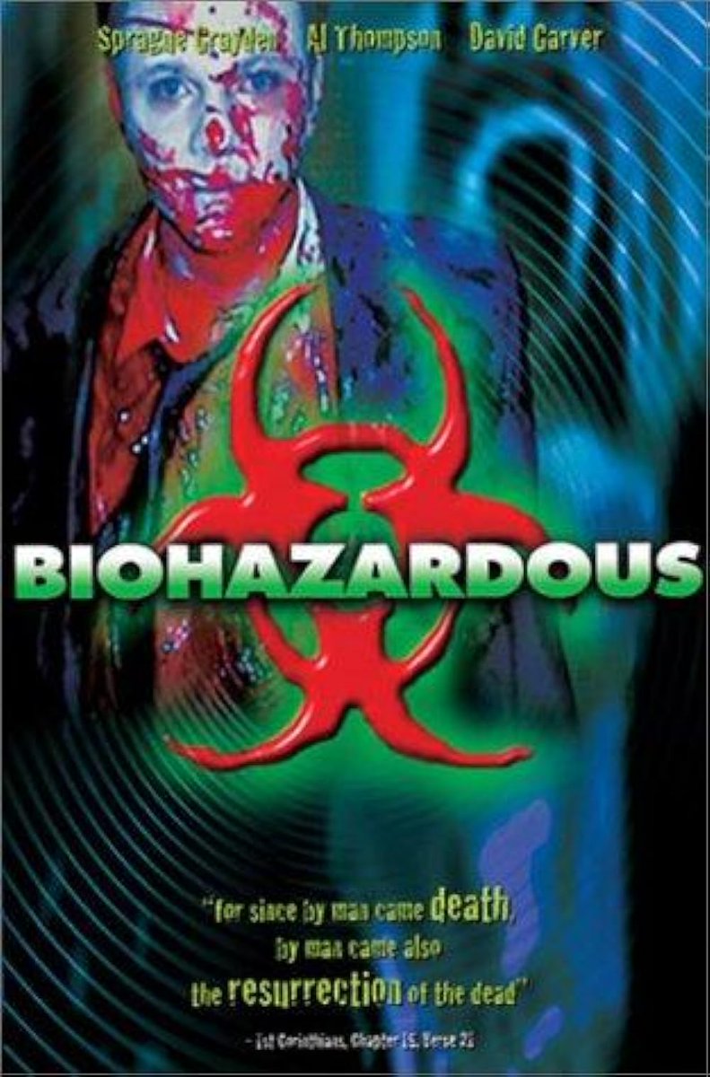 #ThisDayInFandomHistory: Biohazardous is an American horror film written and directed by Michael J. Hein and starring Sprague Grayden. Produced by MooDude Productions, it was released on this date in 2001. #OnThisDay #Biohazardous