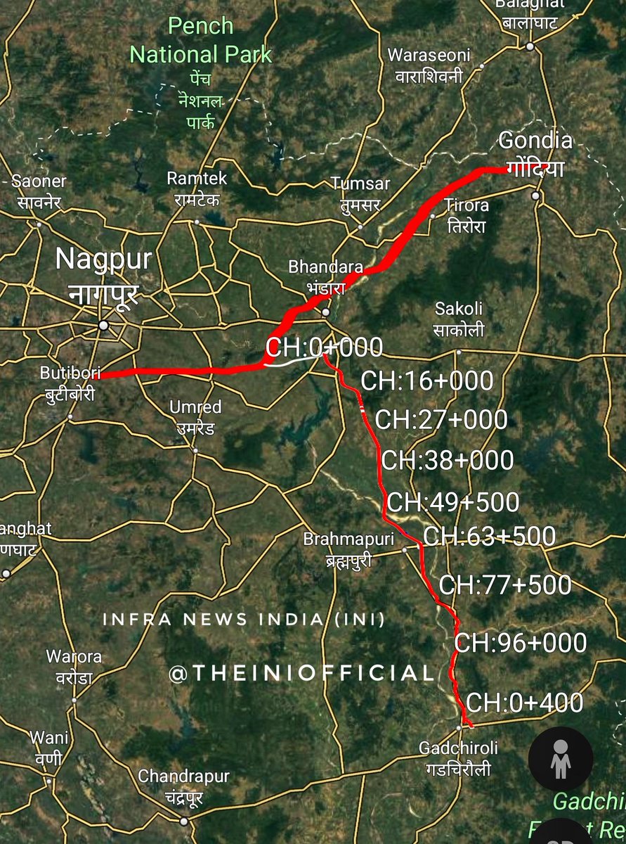 Bhandara-Gadchiroli #Expressway update from #Maharashtra Construction bids for this expressway are expected to be invited soon. Remaining expressways that are part of the Eastern Maharashtra Expressway (Nagpur-Gondia and Nagpur-Chandrapur) are already under bidding and