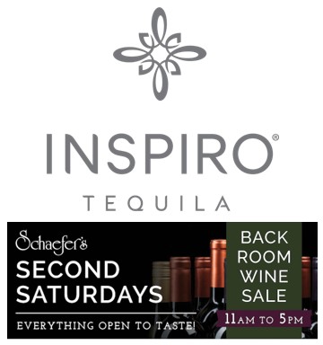 Dad gets Whiskey, why can't Mom get Tequila! Mara Smith w/ Inspiro Tequila will be in our Boundary Room from 1- 4pm.  Taste these fantastic Tequilas from a Women-Owned, local company.

2nd Saturday! All the wines on our Back Room Sales Floor will be open to taste from 11- 5pm.