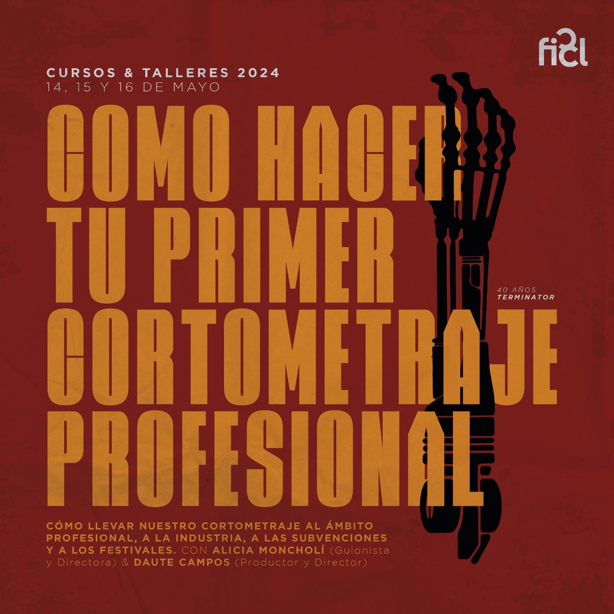 ¿Te gustaría producir tu primer cortometraje?🎬✨  📍 Del 14 al 16 de mayo en El Almacén de 17:00 a 20:00 horas. 🔗 Si estás interesado, rellena el formulario disponible en la sección Cursos y talleres en la página web oficial del Festival Internacional de Cine de Lanzarote.