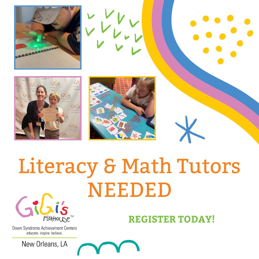 Happy Saturday! We are looking for literacy and math tutors for our Summer Session. Join our volunteer team today! Sign up now: gigisplayhouse.org/neworleans/one… gigisplayhouse.org/neworleans/one…