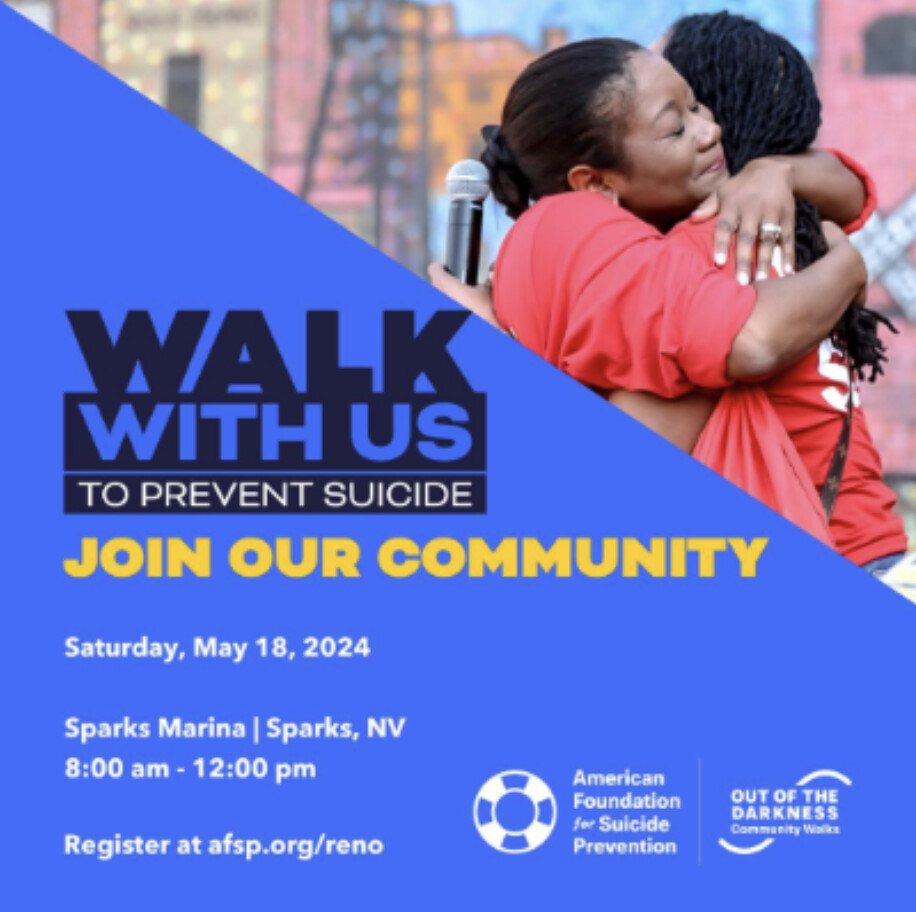 #RENO NAMI Northern Nevada invites you to join in on this year's Out of the Darkness Walk with the American Foundation of Suicide Prevention Nevada @afspnevada!

#suicideprevention #afsp #nevada #renoevents