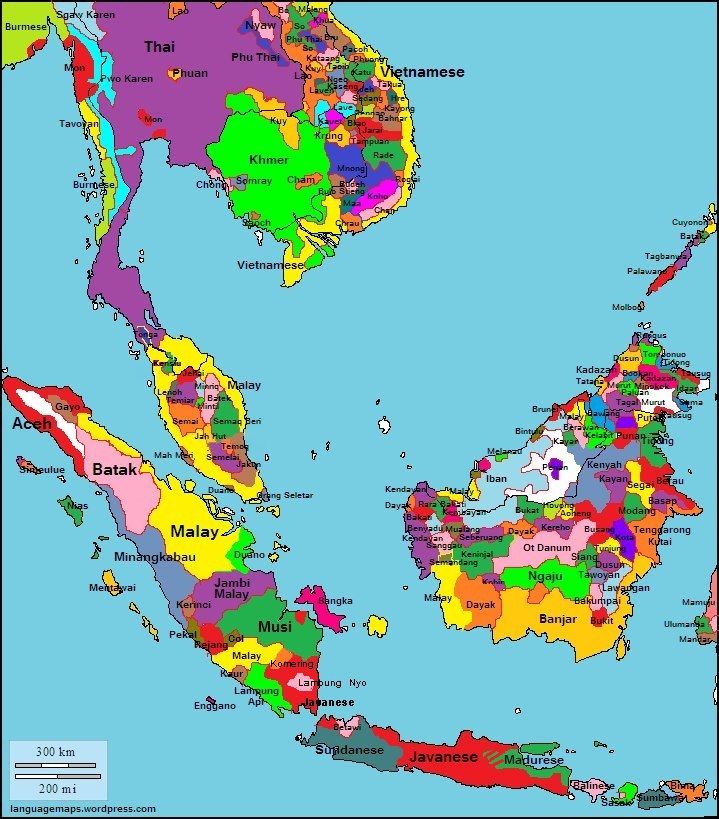 Map of the languages of Southeast Asia

Map Source: sblanguagemaps.wordpress.com/2013/05/28/lan…