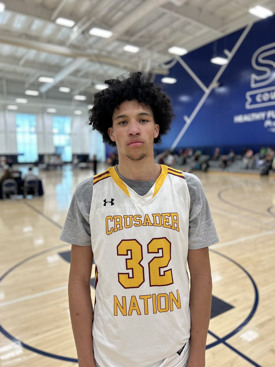 Found a gem. Daniel Flamer (Crusader Nation/St Frances) will be a name college coaches will need to track for the live periods. Athletic 4 man that dunks everything and has skill and footwork around the basket. Stock riser ⬆️⬆️⬆️