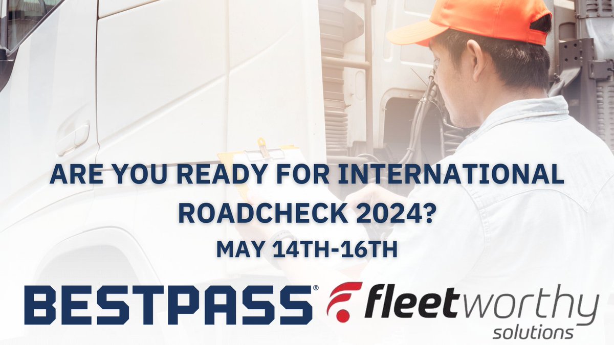 🌍🚛 Are you ready for International Roadcheck 2024? It's just around the corner! ✅ ​

If you're feeling uncertain or could use a hand managing safety compliance, don't hesitate to reach out to our friends at fleetworthy.com. They've got your back!