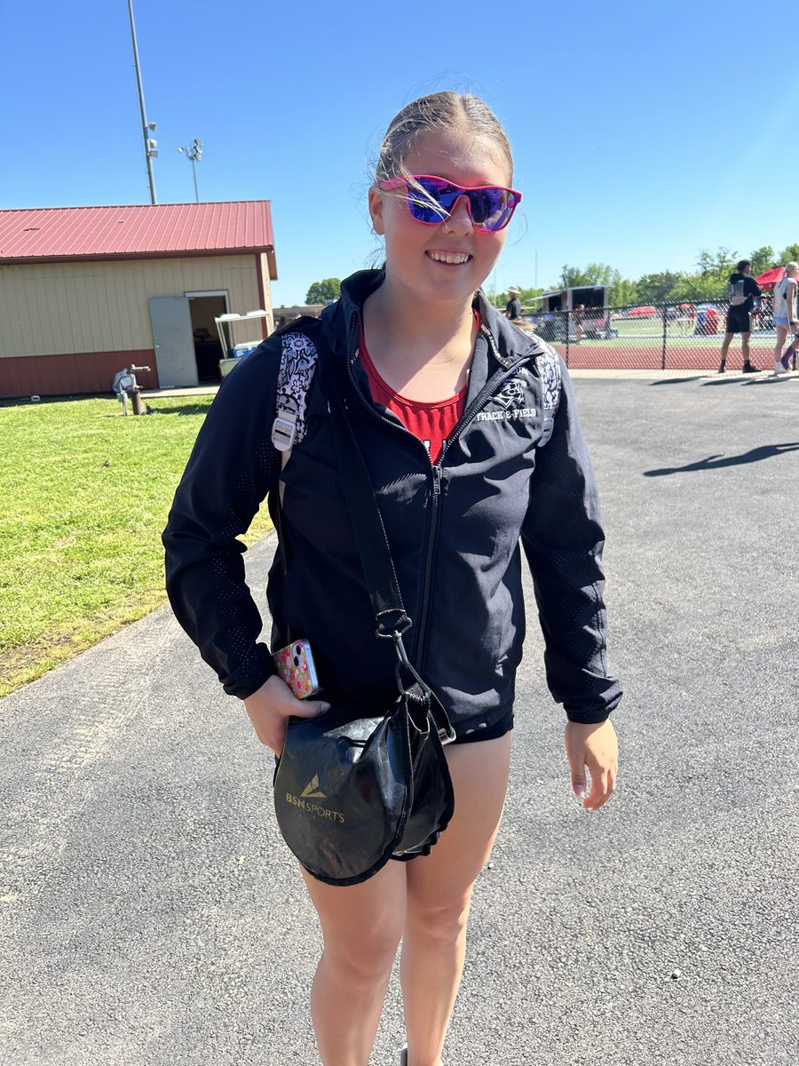 First state qualifier of the day- Macy Pope takes 3rd in the Discus!