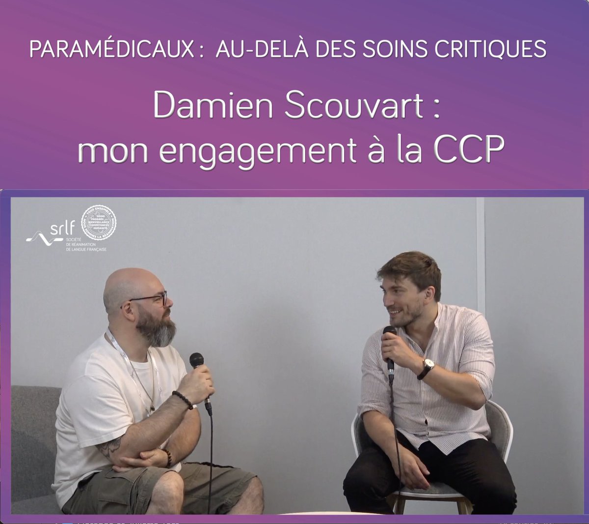 Interview de Damien Scouvart (CHU de Strasbourg), membre de la CCP. Depuis quand êtes-vous membre d’une commission à la SRLF ? Pour vous, est-ce important en tant que paramed’ d’être impliqué dans une société savante ? Voir la vidéo : zurl.co/SwVh