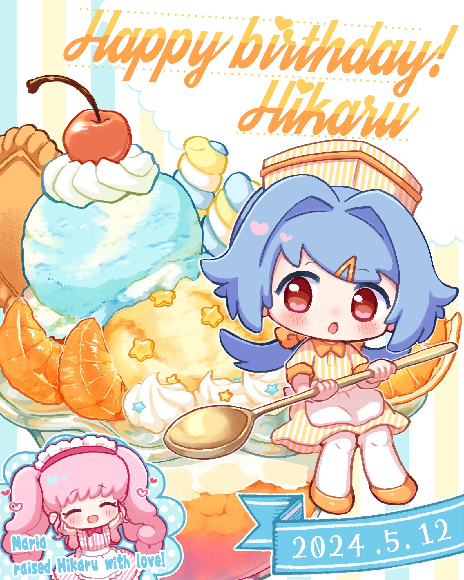 まいまいページ♡まつかれ生誕祭ヒヨコ(順番前) 💜🎀♣️ 𝙷𝚊𝚙𝚙𝚢 𝙱𝚒𝚛𝚝𝚑𝚍𝚊𝚢 ♣️🎀💜 2023.06.06