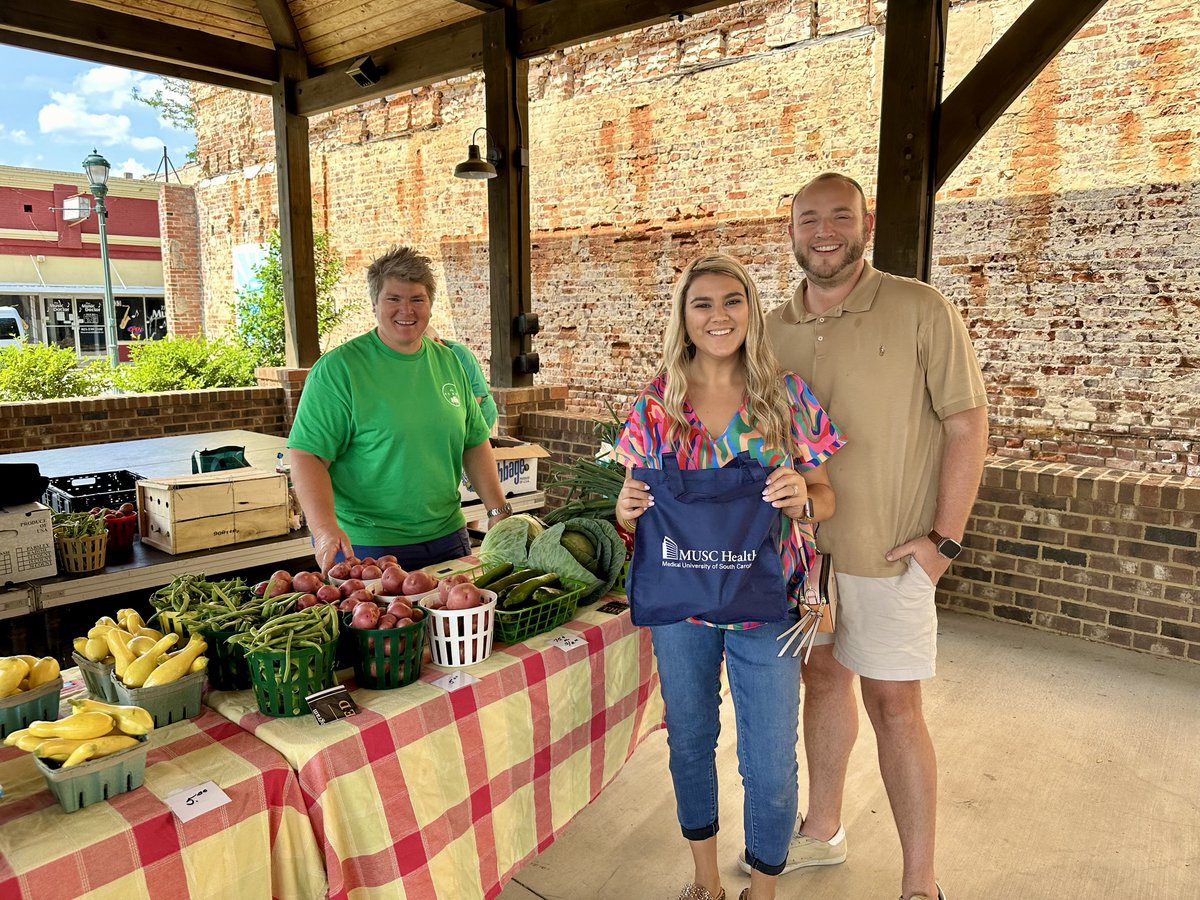 What a fantastic start to DORA's 2024 Farmers Market season! MUSC Health Orangeburg is proud to sponsor this community project that celebrates local farmers, artisans, and community spirit. Stop by the Downtown Market Pavilion Tuesdays, 3-6 p.m.