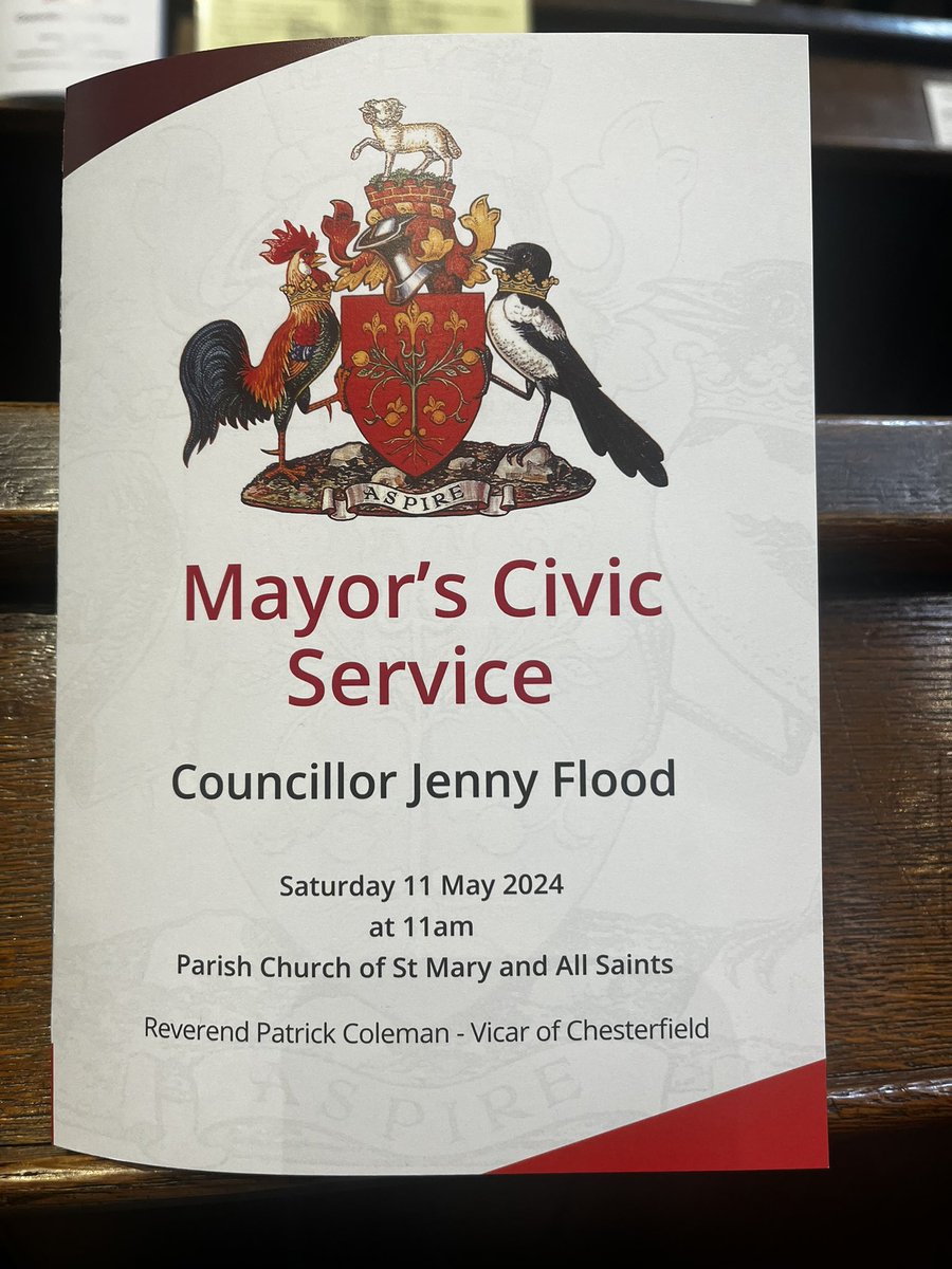 editgirl1's tweet photo. Proud  to attend the Civic Service for Cllr Jenny Flood, Mayor of Chesterfield this morning with @CalRWade.

As ever the event was well organised by @ChesBC and it was lovely to parade through a busy town centre in the sunshine. 

Lovely to meet @DerbyshireHS too! https://t.co/WhMvSnbMT8