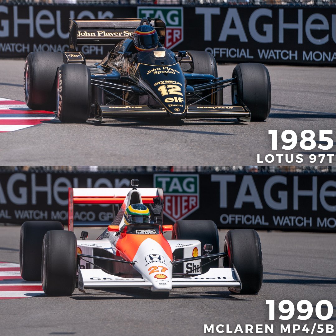 Seeing Ayrton Senna cars around the Monaco Circuit is always special, but which is your favourite #Senna car? #MonacoHistoric #Lotus #McLaren