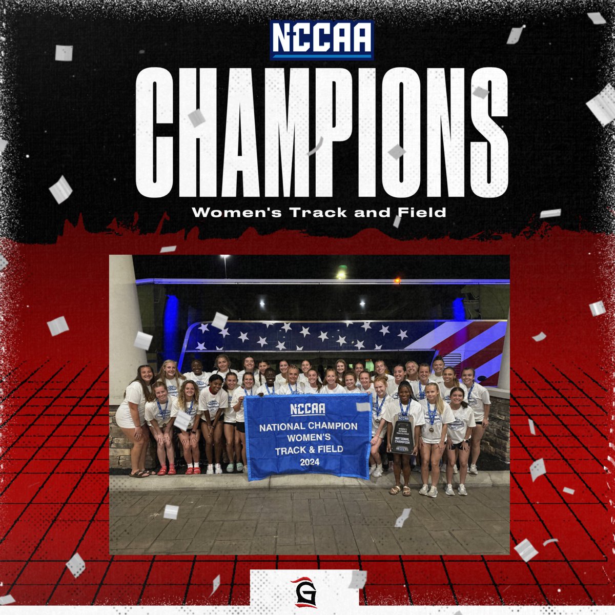 Women’s Track & Field repeat as your Outdoor 2024 NATIONAL CHAMPS! 🏆

#MakeHIMKnown #NationalChamps #BacktoBack #LancerUp