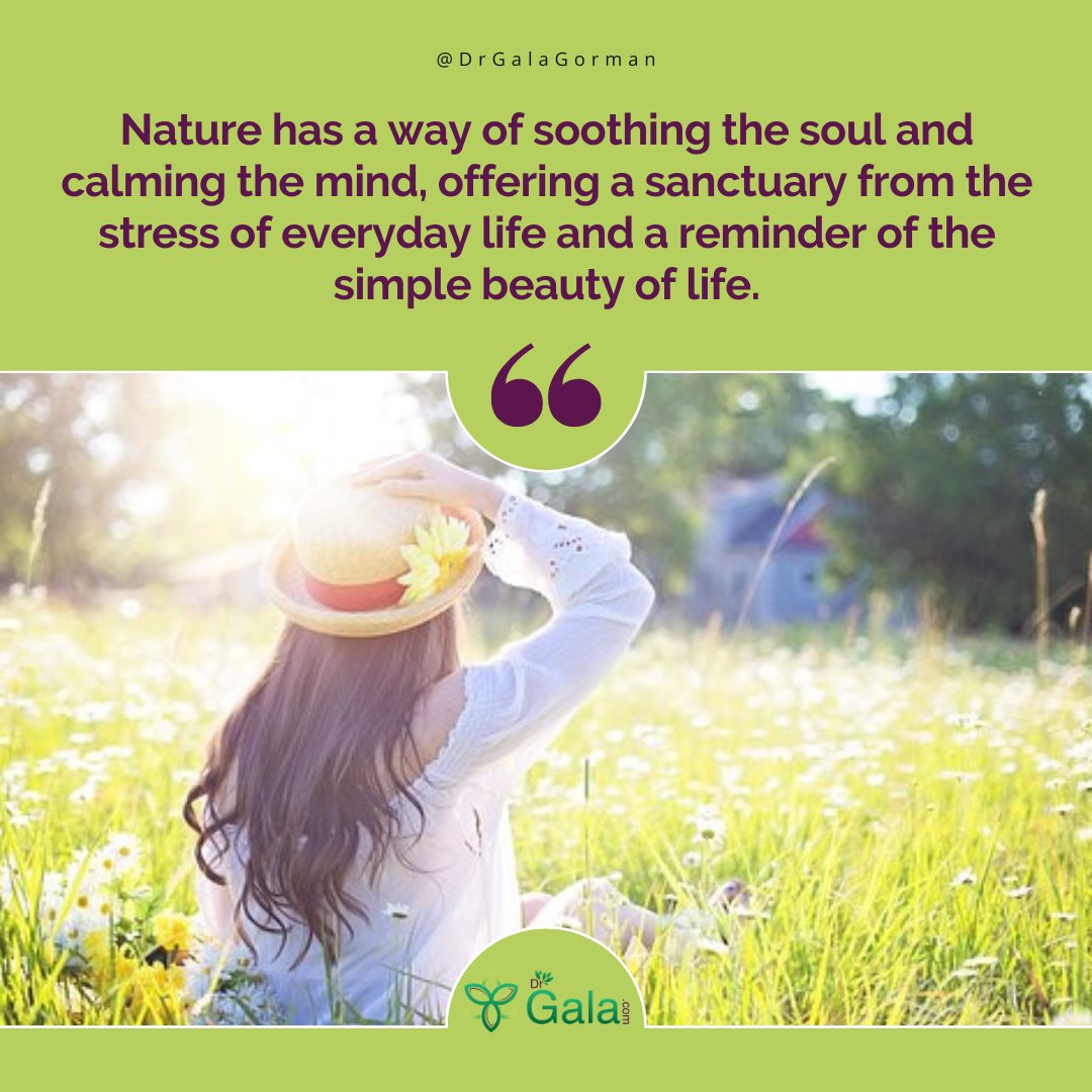 Take a moment to step outside and appreciate the beauty of nature around you. Let the peacefulness of the outdoors soothe your soul and calm your mind. 🌿 Access FREE resources at rcl.ink/0vJIm . #naturelover #stressmanagement #healthandwellness #drgalagorman