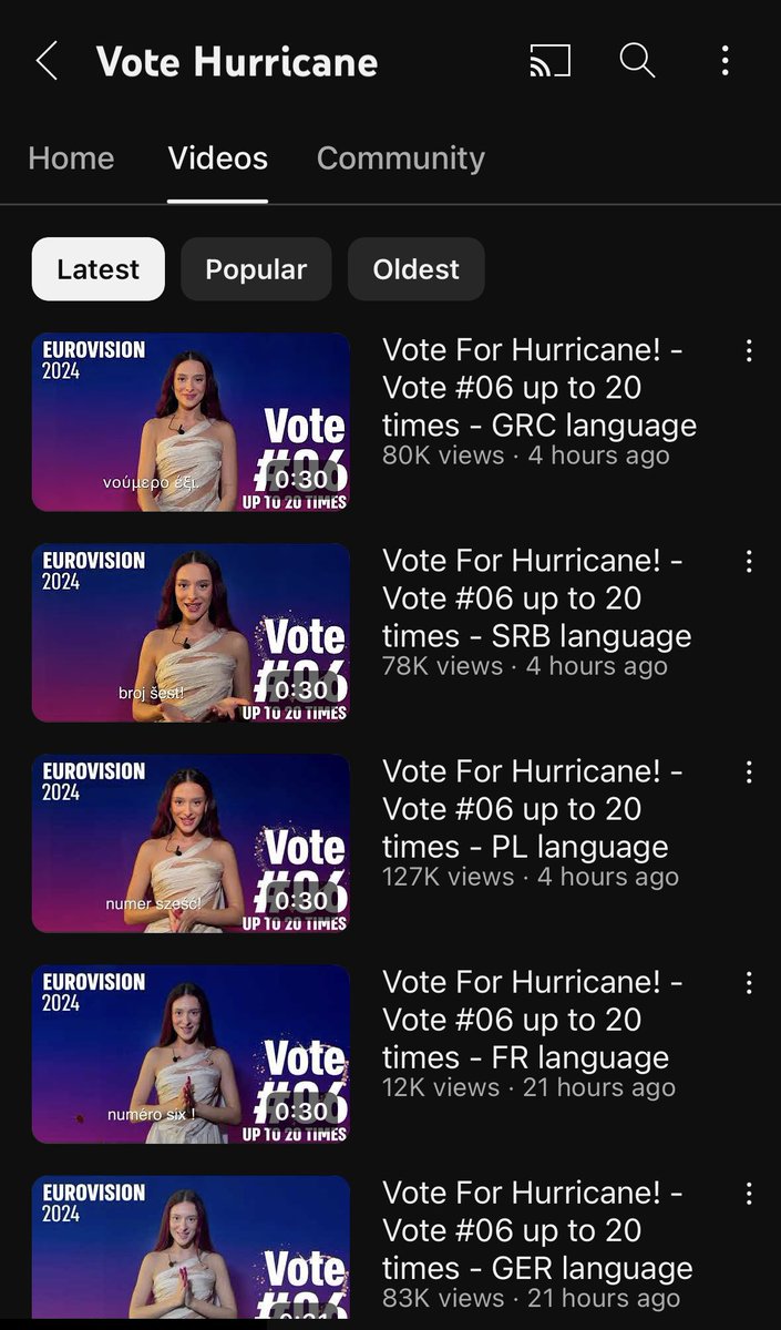 there is a whole youtube channel for the ads asking to vote for hurricane, where eden speaks different languages to appeal to multiple countries ???