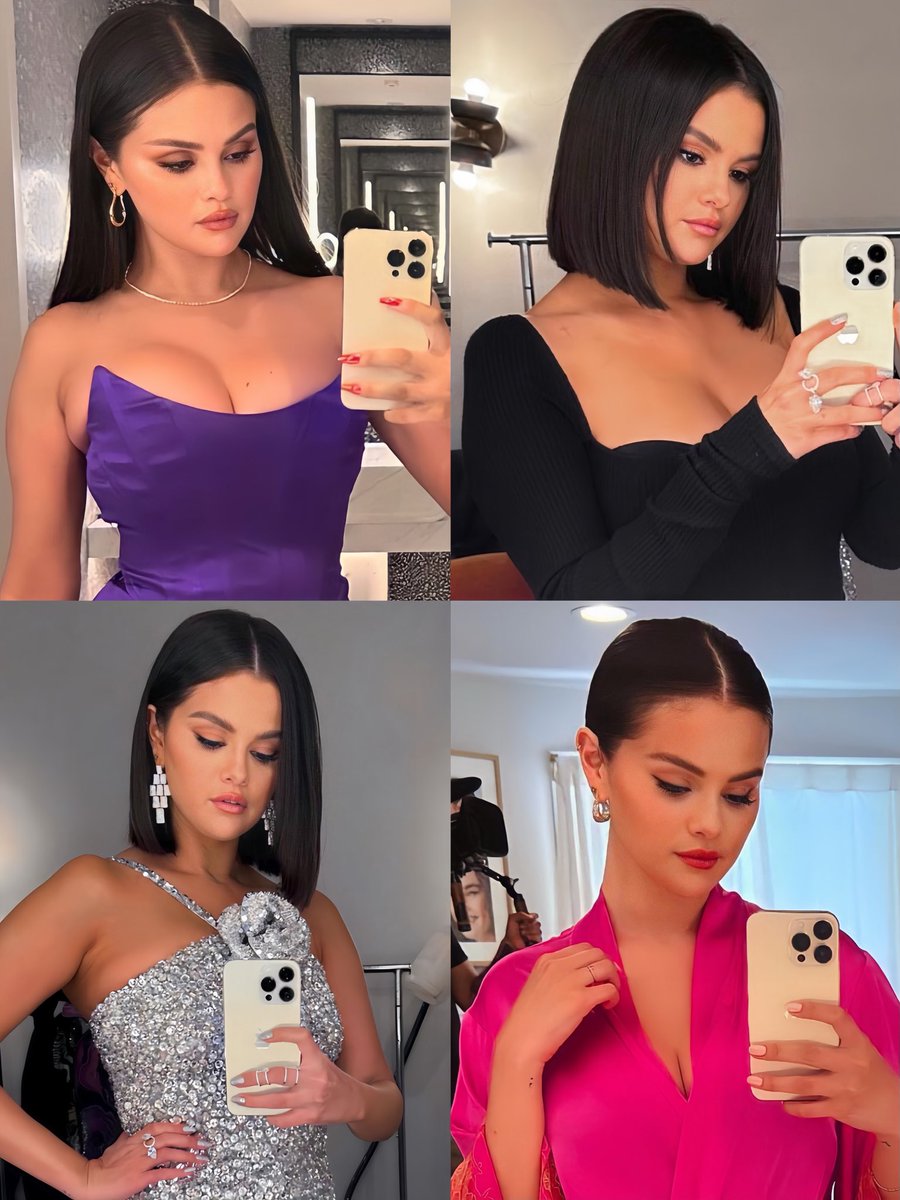 Selena Gomez x mirror selfies