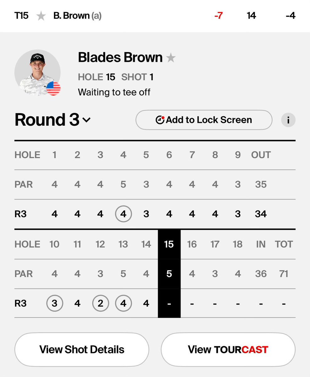 acaseofthegolf1's tweet photo. 16 years old. Sixteen.  Just so impressive.  

(A top-10 on pga tour doesn’t get Ams into next event) https://t.co/RA6EqCN1mO