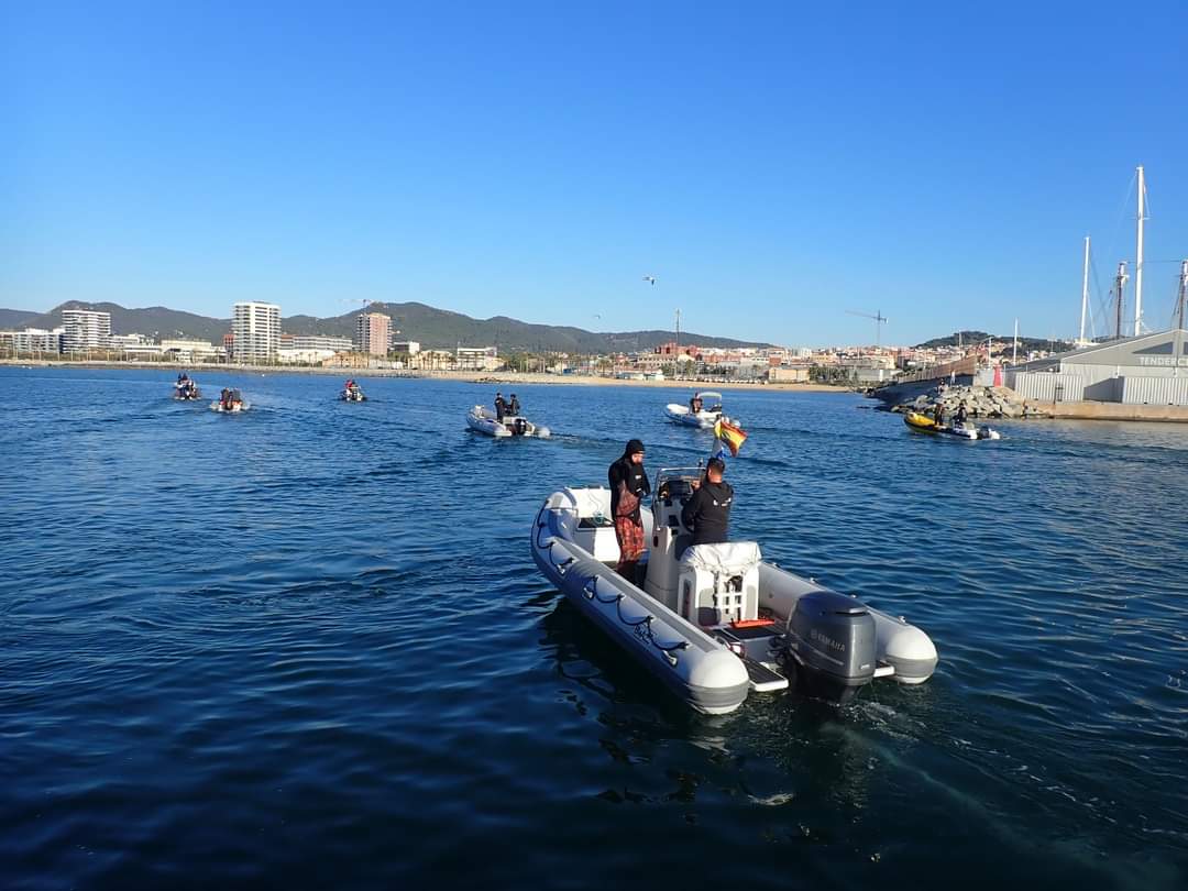 Primera mànega del Campionat de Catalunya de pesca submarina celebrat en aigües de Mataró on el primer lloc l'ha assolit l'Isaac Vives i la segona posició pel Xevi Blanco, ambdós de l'SPAS de Mataró.