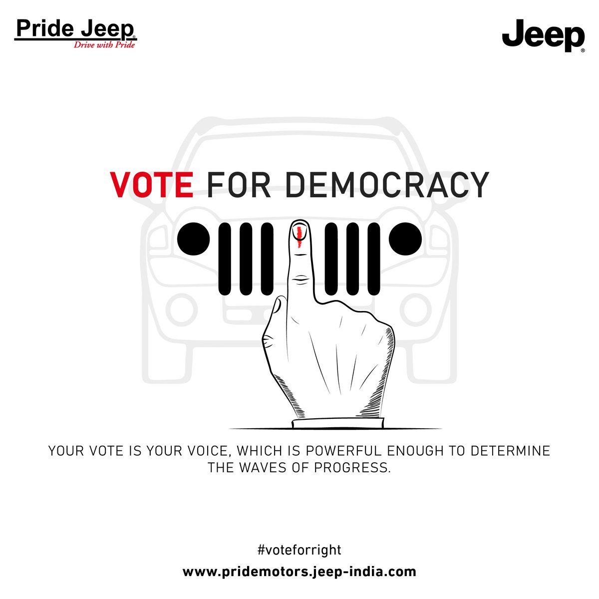 Your vote has the power to change the future. It's time to be a responsible citizen and ensure you choose a progressive nation.
.
.
.
#pridejeep #elections #elections2024 #voting #votingday