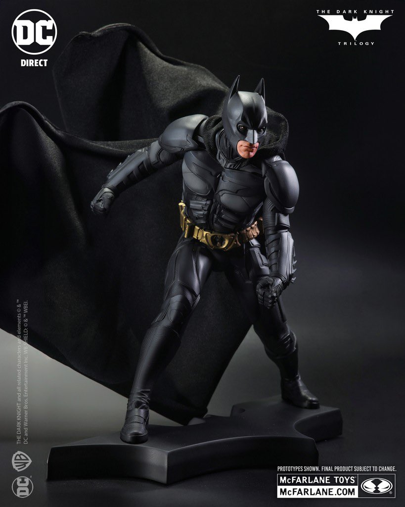 McFarlane Toys DC Direct The Dark Knight Trilogy 1/6 Scale Batman statue goes up for preorder Wednesday (5/15).