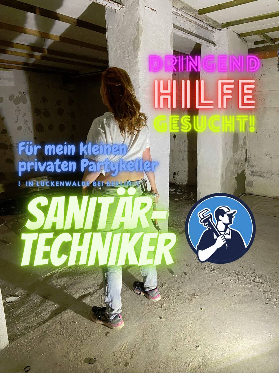 SassyBerlin's tweet photo. Ich brauche noch immer Hilfe von einem Handwerker der sich mit Aluverbundrohren auskennt. Ich packen gerne mit an!

#handwerker #handwerkergesucht #luckenwalde #partykeller #sassyberlin #loonercon #loonergirl #loonerev #loonercommunity #sanitär https://t.co/fcjqXzlwtY