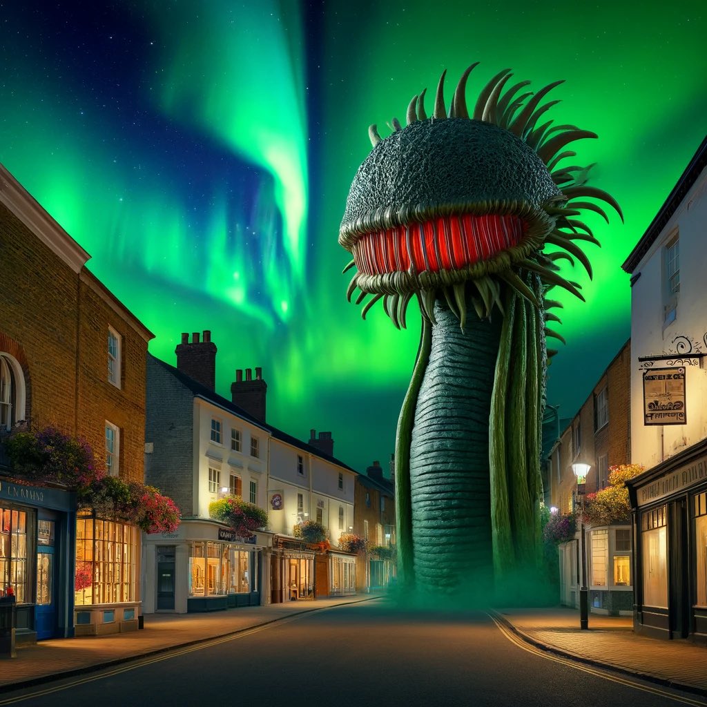 PhilipBD's tweet photo. Absolutely nothing to worry about in and around the U.K. 

 #aroura #Triffids #dayofthetriffids https://t.co/55rNtA9X8Z