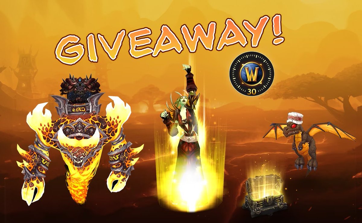 😎 GIVEAWAY 😎

Hey did you know that Cataclysm Classic launches 20th of May?!

I'm giving away a Blazing Epic upgrade! 

To enter:
🇪🇺 EU only! 
👯 Follow!
👍 Like! 
🔃 Retweet!
🗣️ Comment your favourite apocalyptic disaster! 

Winner drawn 18th May!

#WoW_Partner #CataClassic