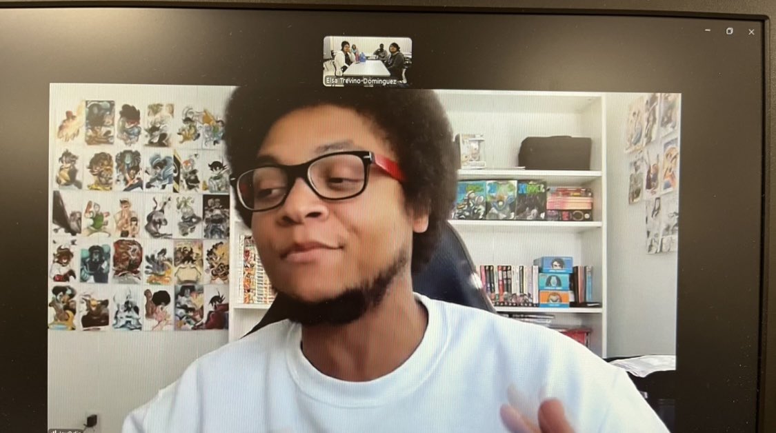 TaftHSLibrary's tweet image. Thank you manga creator @JeyOdin for meeting with our Comics Club and sharing your expertise, tips, and advice with us! The students loved your energy and passion and everything you had to say.

@Saturday_am 
@NISDTaft 
@NISDLib