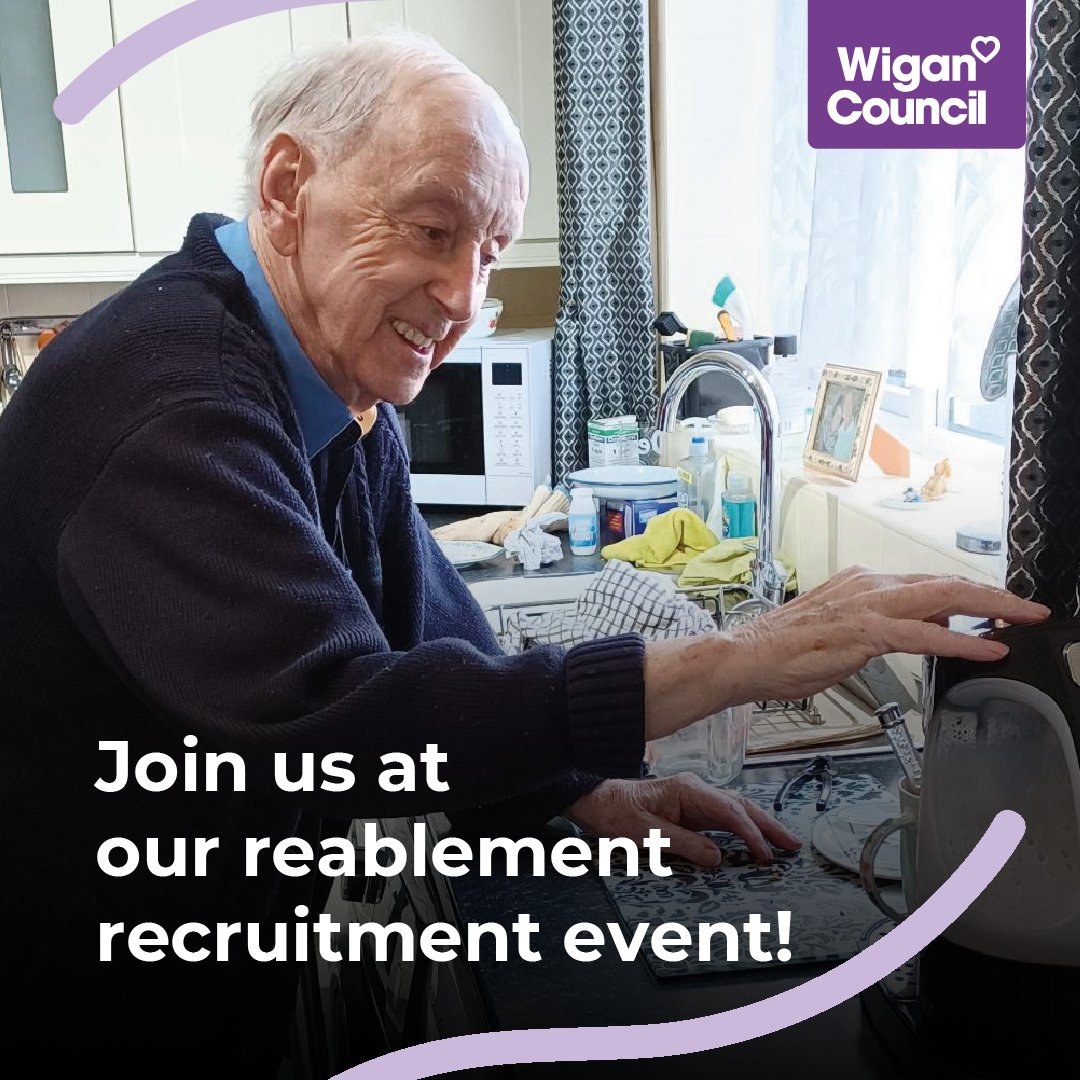 Are you interested in a career in adult social care? We are hiring in our reablement service! 🎉 Find out about our roles, the benefits, and you will even have the opportunity to have a relaxed interview on the day. 🥰 👉 bit.ly/RR-OpenDay #CareToJoinUs