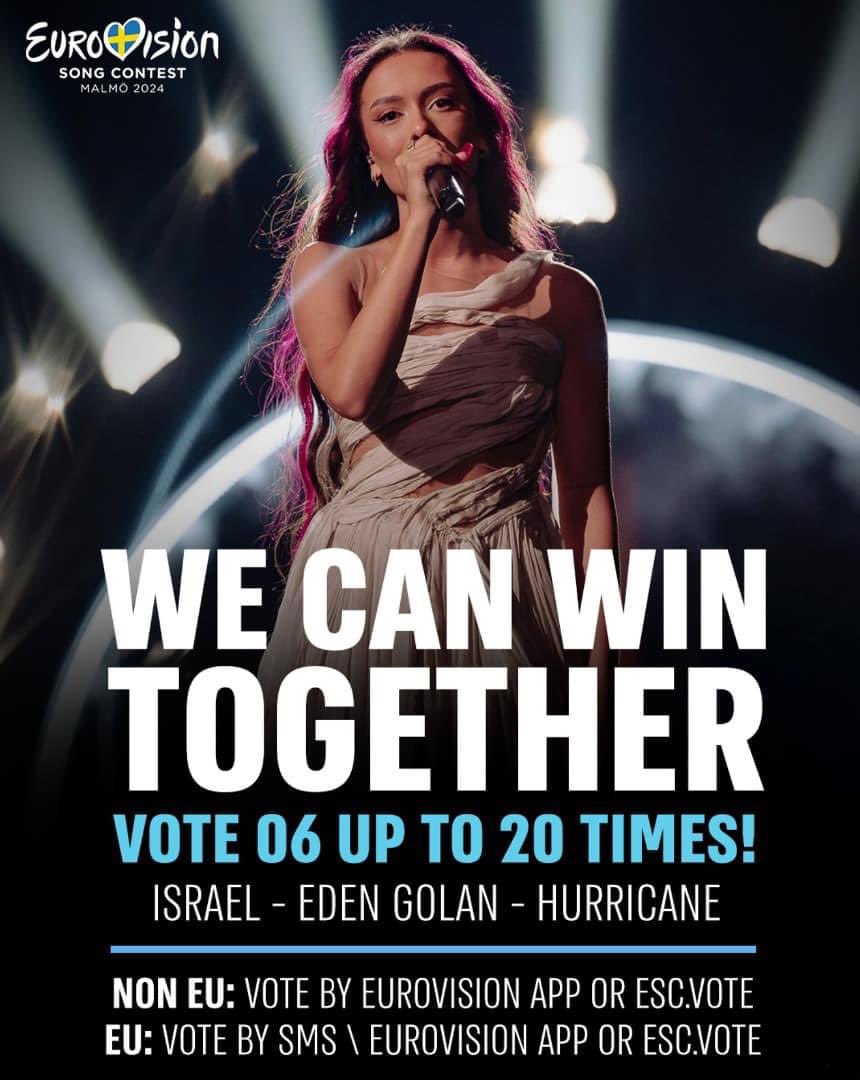 #Eurovision2024 #Eurovision #eurovision24 #EdenGolan #EdenGolanToWin 🇮🇱💙 Go @edengolanisrael