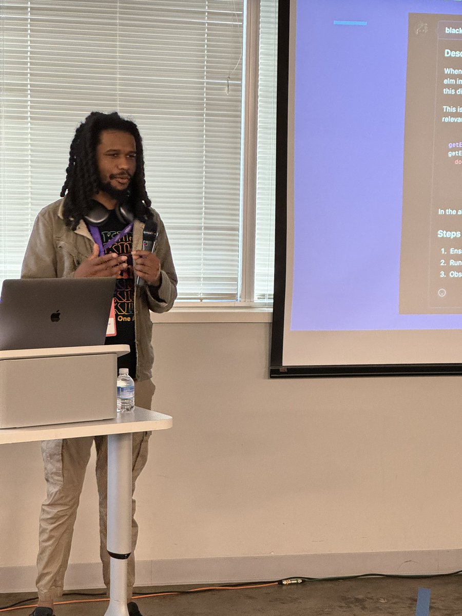 GigCityElixir's tweet image. 🚀 Chris Miller recaps Spawnfest at #GigCityElixir, showcasing how to move fast and innovate with BEAM, Elm, and LLMs! Get the lowdown on their rapid development cycle and tool integration. #TechInnovation #MyElixirStatus