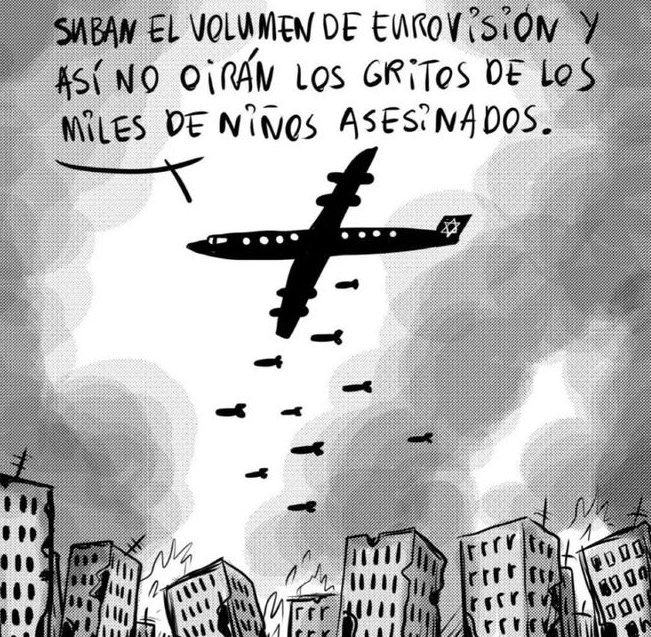 🇵🇸 El festival de #Eurovision está sirviendo para blanquear al régimen israelí, el que está ejecutando un genocidio sobre la población palestina de #Gaza. A las amigas y amigos que apoyáis a #Palestina, a los que simplemente defendéis los derechos humanos, a los que estáis en