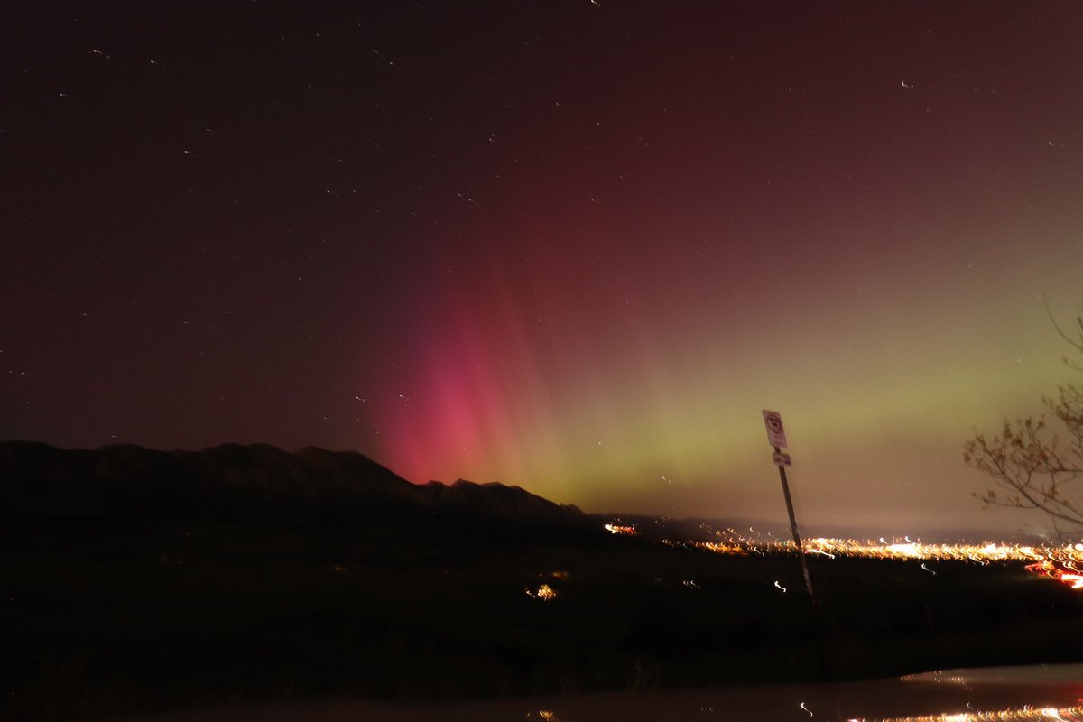 Aurora over the Flatirons!