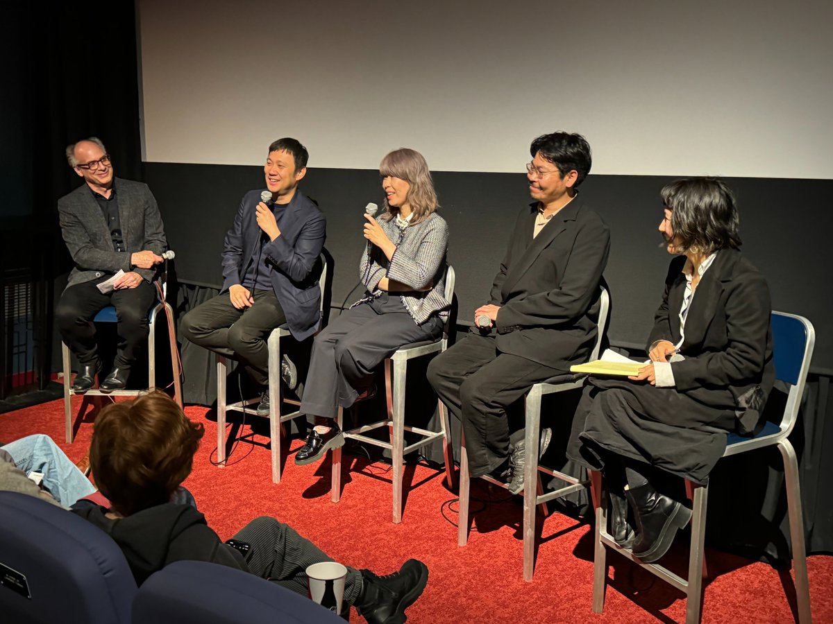 EVIL DOES NOT EXIST, Ryûsuke Hamaguchi’s tour de force follow-up to DRIVE MY CAR, is now playing!🌲 We were honored to welcome Hamaguchi, composer Eiko Ishibashi & lead actor Hitoshi Omika to speak after a sold-out opening night screening last Friday. 🎟️ buff.ly/3UTRplb
