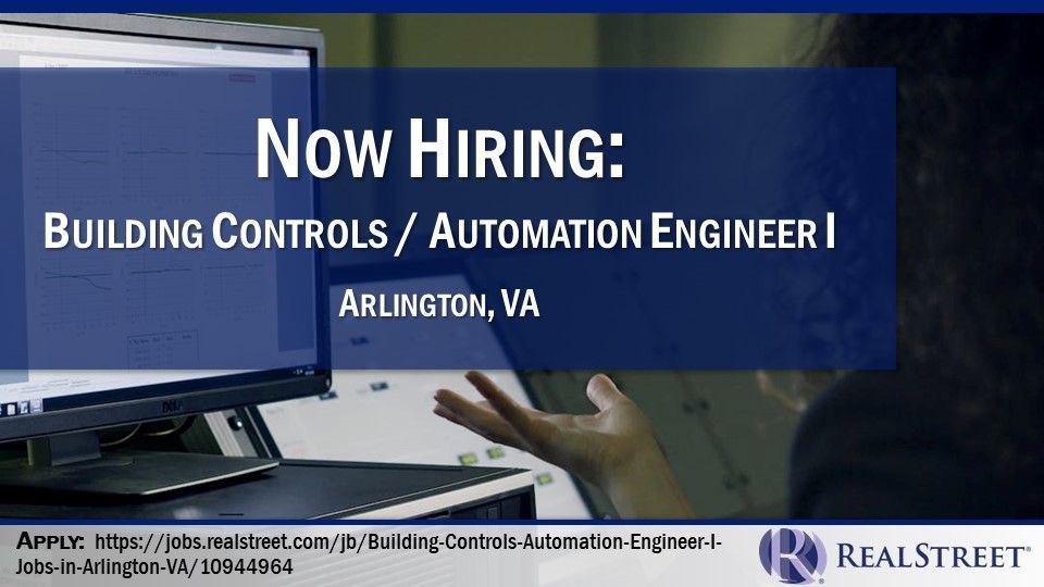 We're looking for a Building Controls / Automation Engineer for a fantastic job opportunity in Arlington, VA! Apply now! jobs.realstreet.com/jb/Building-Co… #jobs #constructionjobs #engineeringjobs #hiring #applytoday