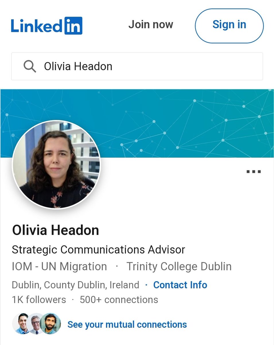 🇮🇪🚨 Olivia Headon's Twitter Circle 👇 Headon works for UN IOM - Migration Lots of people connected to the illegal migrant tent camps in Dublin & open-borders Ireland Open-borders Ireland is being coordinated by NGOs, politicians, media, & activists HT @ThoughtsToby