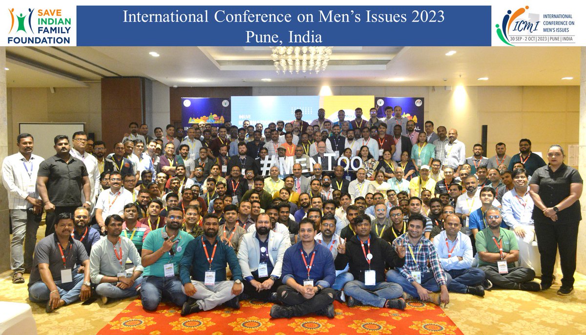 Only @realsiff NGO who hosts International Conference on Men’s Issue in India! 

Do join us to safeguard yourself from #GenderBiasedLaws . 

#MenToo 
#EqualityForAll 
@realsiff