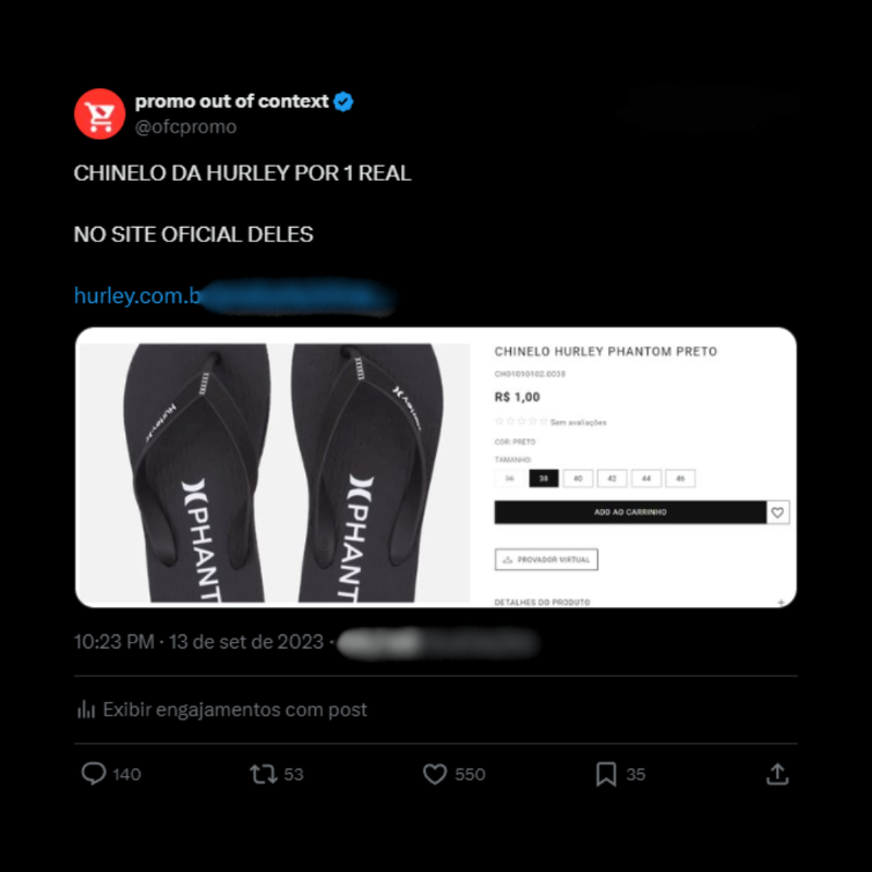 e quando soltei a promo do chinelo por 1 real e você perdeu por não está me seguindo