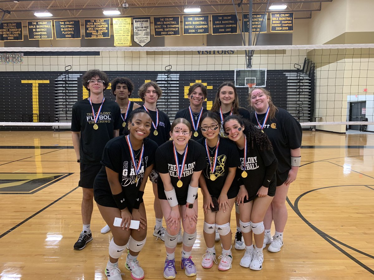 Thank you to everyone who came out last night to make our Cougar Challenge Tournament a success! Congratulations to our winners!🏐

1st Place - Itsy Bitsy Spikers
2nd Place - Ace
3rd Place - Soft Serve? Go to DQ

Team Spirit Award - Volleyballer$