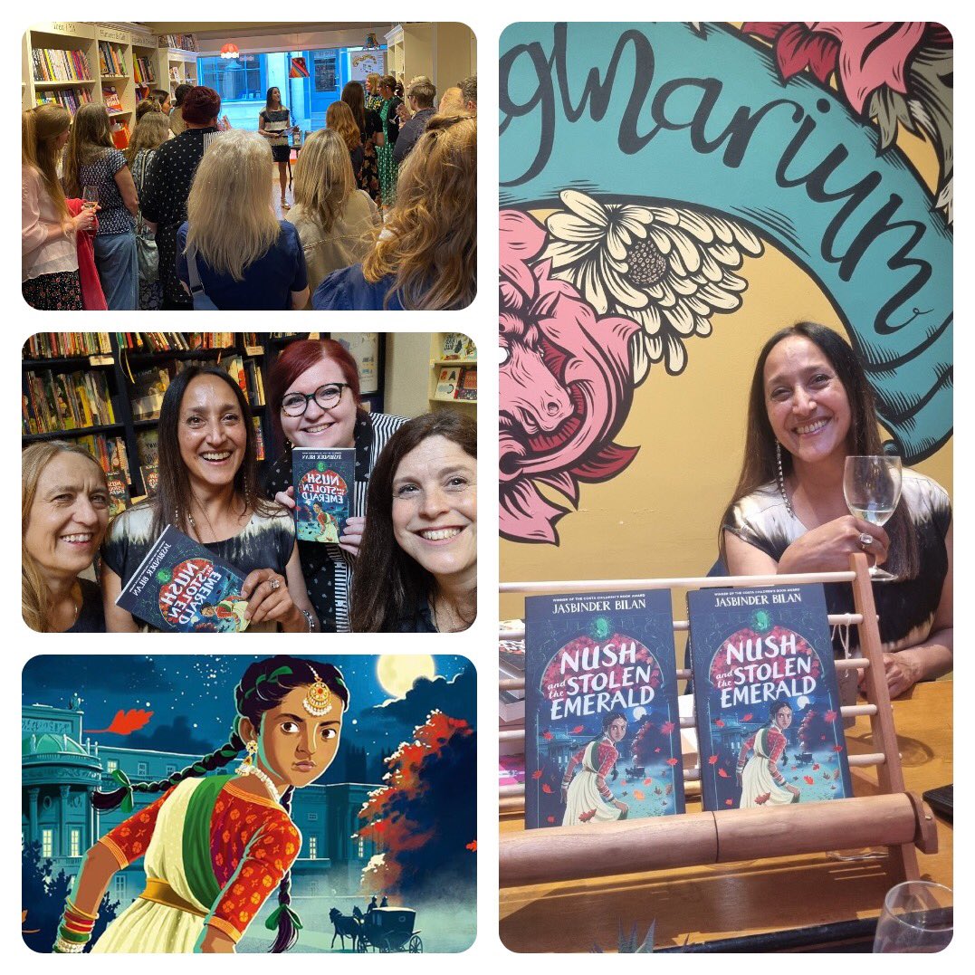 Final snaps of the launch for NUSH AND THE STOLEN EMERALD !! Grabbed from kind friends!! Thank you @mrbsemporium for hosting with flair and huge thanks for everyone who came and made the evening so special!! @chickenhsebooks @KateJShaw