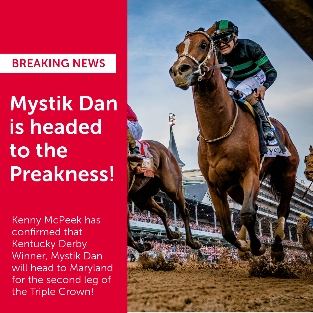 See you in Maryland, Mystik Dan! 🏇