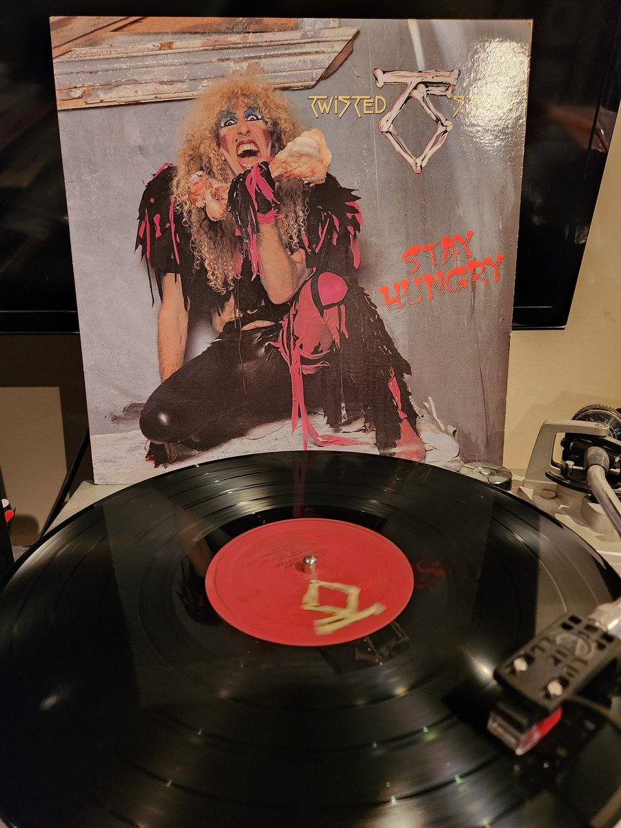 Twisted Sister's 3rd album Stay Hungry was pretty huge and I loved it. It contains the often misappropriated anthem We're Not Gonna Take it as well as other hits like I Wanna Rock and Burn In Hell. #TwistedSister #StayHungry #vinylrecords